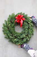 Choinkowy wianek / stroik dekoracyjny, śr.47cm