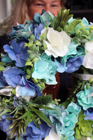 wianek dekoracyjny morski Hortense, śr.35cm