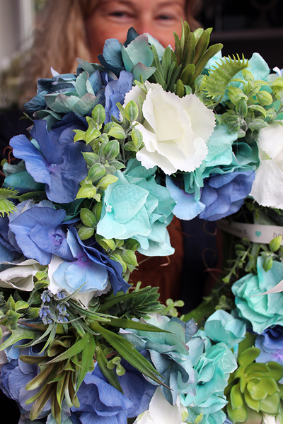 wianek dekoracyjny morski Hortense, śr.35cm