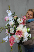 bukiet / dekoracja kwiatowa do wazonu Walencja Small, wym.72cm