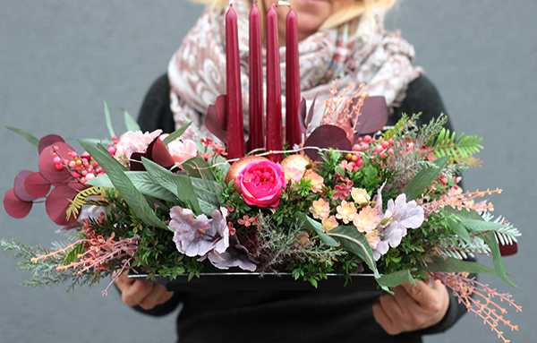 bożonarodzeniowy stroik, Wigilia u Teresy, wym.26x38cm 