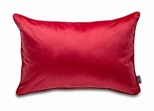 poduszka dekoracyjna welurowa, Velvetia, jarzębinowa czerwień, wym.40x60cm