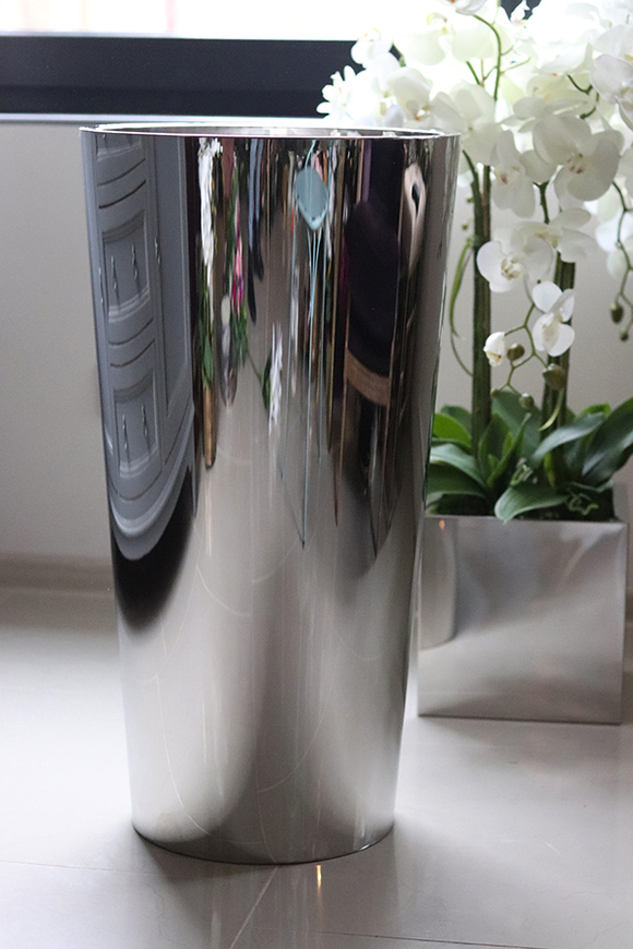 Moderno Mirror, elegancka lustrzana donica, wys.72cm