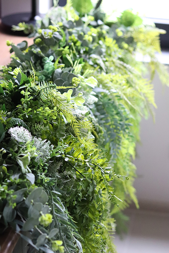 efektowna zielona girlanda, Gertruda, dł.100cm