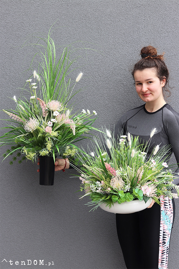 bukiet z polnych kwiatów, Radosna Łąka, dł.65cm 