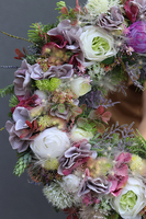 Bellanova Rose, gęsty wianek z puszkami dmuchawca, śr.40cm