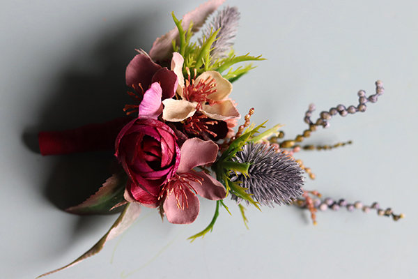 Jasmina, mini bukiet / kwiaty do butonierki / butonierka, wym.14cm