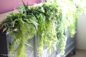 efektowna zielona girlanda, Gertruda Light, dł.100cm