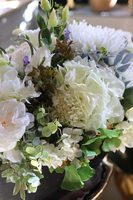 bardzo duża kompozycja kwiatowa, Pellina, wym. 53x88cm