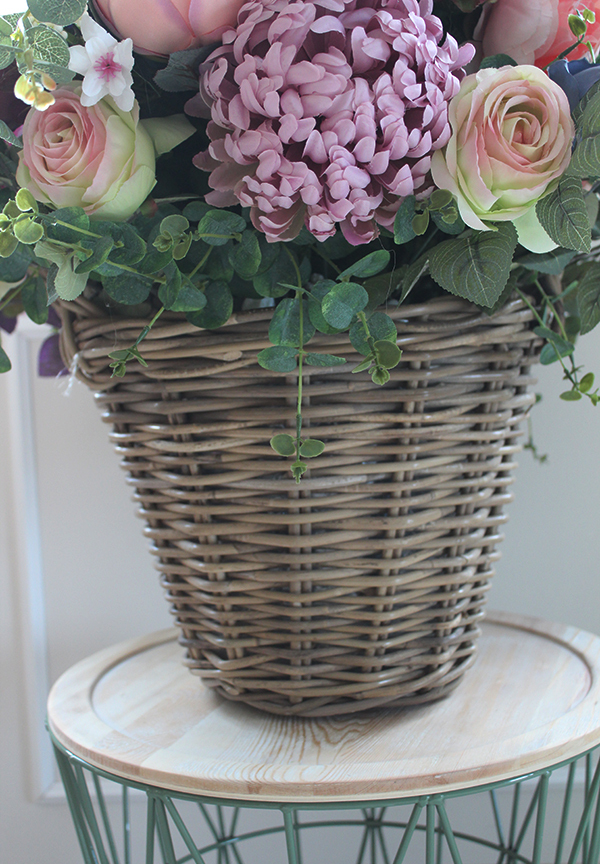 ekskluzywny barwny kosz Kleopatra, wys.70cm, śr.70cm 