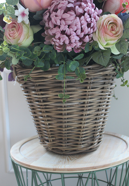 ekskluzywny barwny kosz Kleopatra, wys.70cm, śr.70cm 