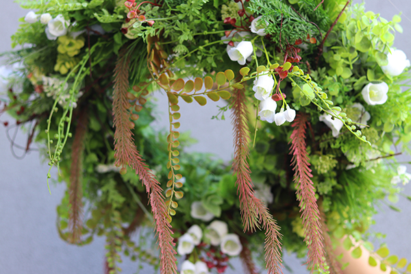 duży sufitowy wianek, Green Nature, śr.60cm