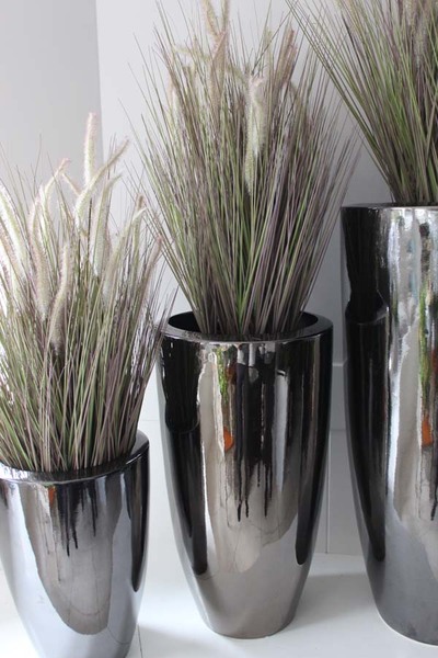 Trawa Memori w grafitowej donicy B, wys.120cm