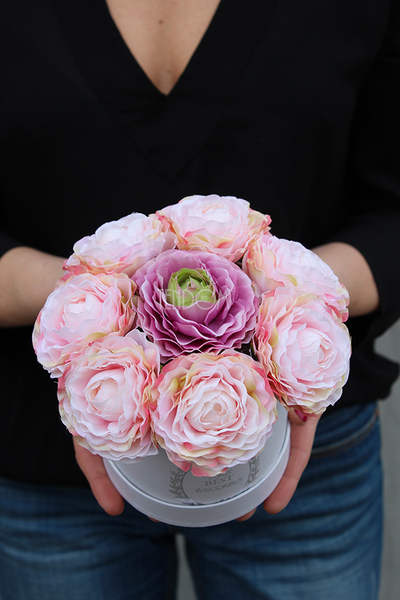 kompozycja kwiatowa / bukiet Flowerbox Sante wys.17cm