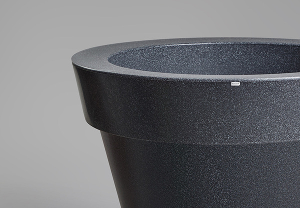 Grande donica ciemny marmurek z wewnętrzną półką, 88x75cm