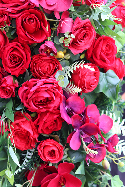 bogata wiązanka nagrobna, Wellana, dł.110cm