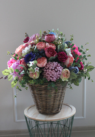 ekskluzywny barwny kosz Kleopatra, wys.70cm, śr.70cm 