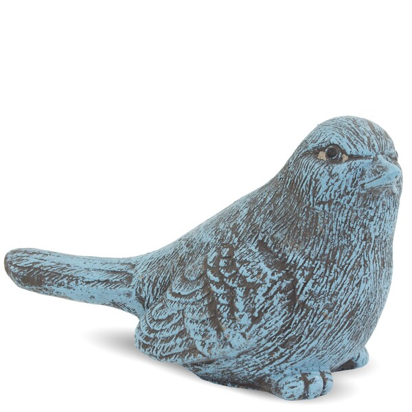 Bird, figurka ptaszek w kolorze morskim B, wym.12.5x18x9.5cm