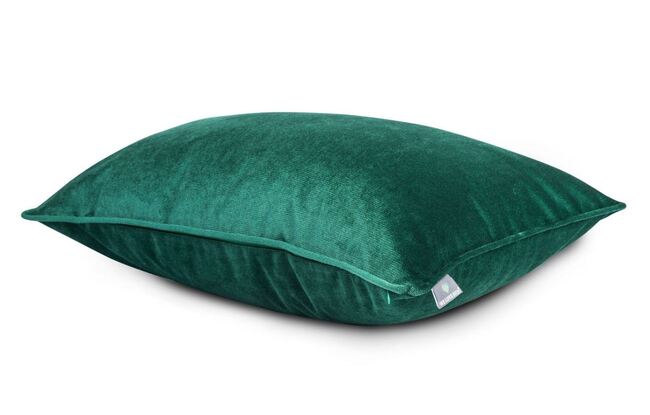 poduszka dekoracyjna welurowa, Velvetia, głęboka zieleń, wym.40x60cm