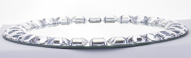 lustrzana podstawka pod świece, stroik, dekoracje, Mirror, wym.35cm