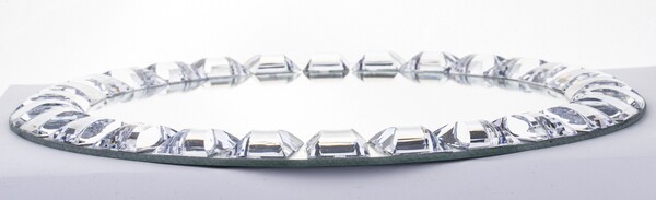 lustrzana podstawka pod świece, stroik, dekoracje, Mirror, wym.35cm