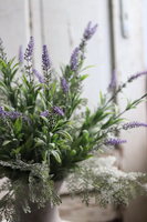 Lawendowe Wzgórza, kompozycja w cementowym pucharze Grigio, wym.50cm