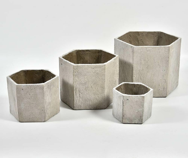 donica betonowa pięciokątna, Modern B, wym.35x30.5x26.5cm