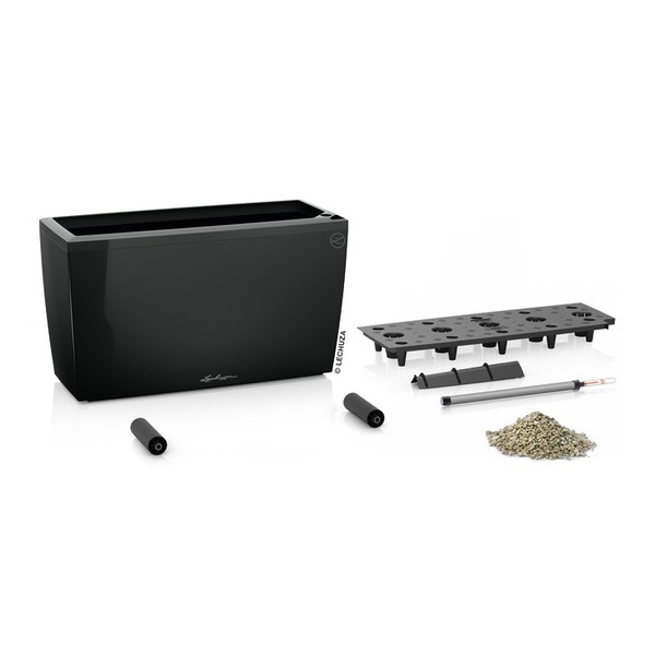 donica na kółkach z nawadnianiem, Cararo, czerwona, wym.43x75x30cm