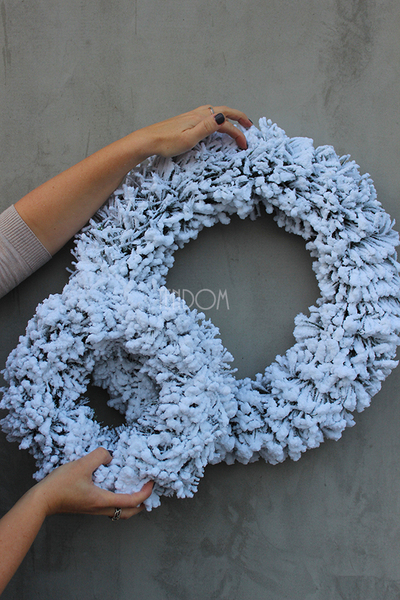 bożonarodzeniowy wianek / stroik Mroźny, śr.30cm