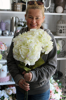 kremowa hortensja 1 sztuka, wys.80cm Cream