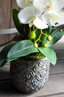 sztuczny storczyk Irmina w kolorze naturalnej bieli, wys.70cm