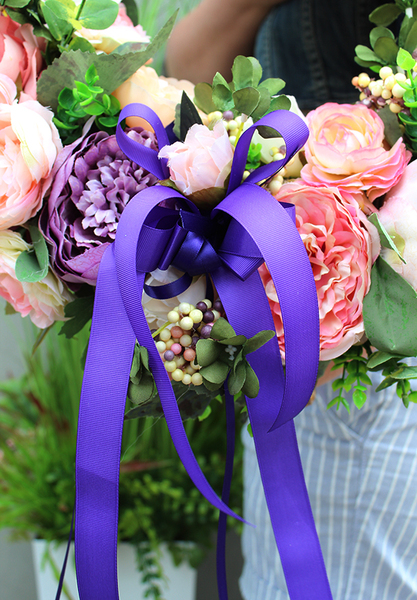 dekoracyjny, bardzo duży wianek na drzwi Leokadia, śr.50cm  