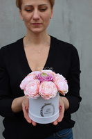 kompozycja kwiatowa / bukiet Flowerbox Sante wys.17cm