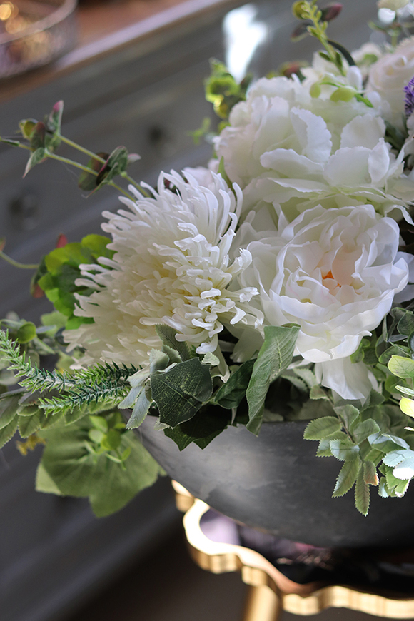 bardzo duża kompozycja kwiatowa, Pellina, wym. 53x88cm