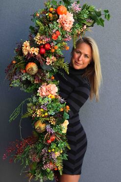 Jesienna Piękność, barwna girlanda, dł.1m