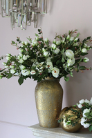 Przyjęcie Komunijne, złoty metalowy wazon / osłonka, wys.39cm