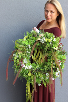 duży sufitowy wianek, Green Nature, śr.60cm