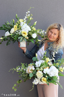 Promień Słońca, wiosenna dekoracja nagrobna, wym.50x75cm