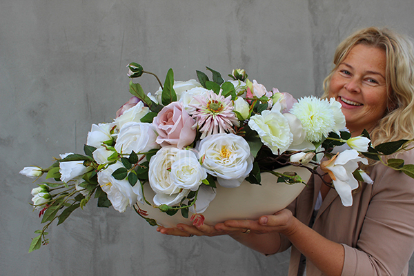 Laos Florencja, kompozycja kwiatowa / bukiet, wys.32xdł.80cm