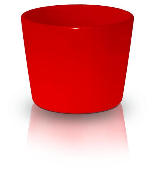 Primrose donica ceramiczna czerwień 13x10cm