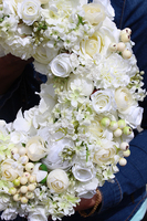 biało-kremowy wianek Biel, śr. 30cm