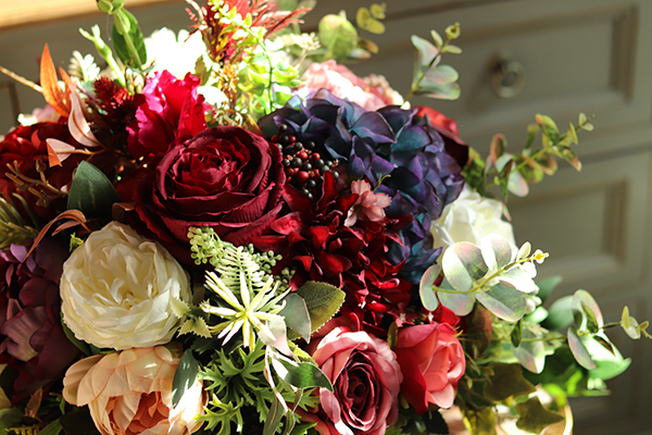 kompozycja kwiatowa / bukiet, Klaudyna, wym. 35x36cm