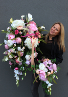 zestaw kompozycji nagrobnych Dalila, dł.115cm/58cm