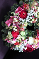 Wiosenny wianek Karmon 2 na drzwi, śr.28cm