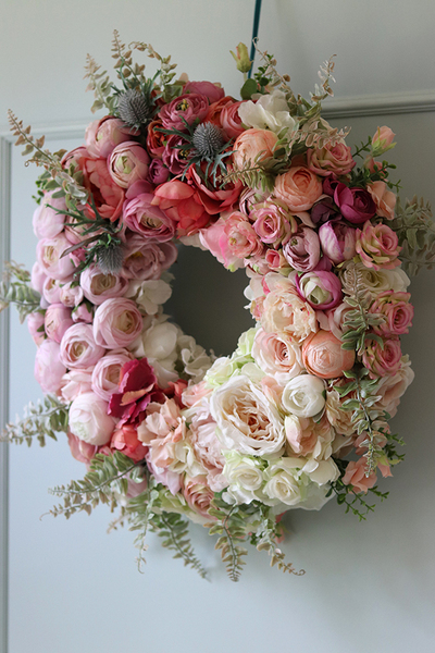 bogaty wianek na drzwi, Carmen Canoe, śr.48cm