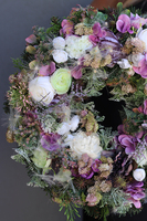 Bellanova, gęsty wianek z puszkami dmuchawca, śr.40cm