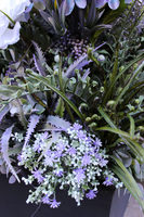 kompozycja Fiolet w sześciennej donicy, wys.60cm