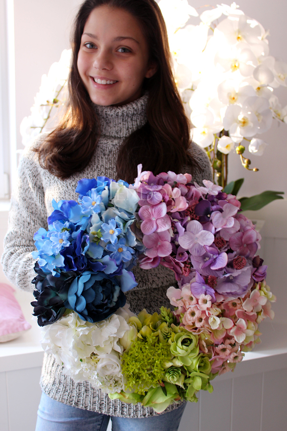 dekoracyjny wianek na drzwi Beautiful Colours, śr.37cm