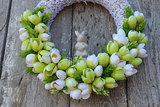 dekoracyjny wianek Zielony, śr.30cm 