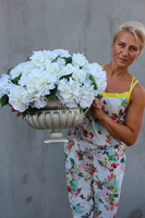 Carlos kompozycja kwiatowa z hortensji, wys.48cm